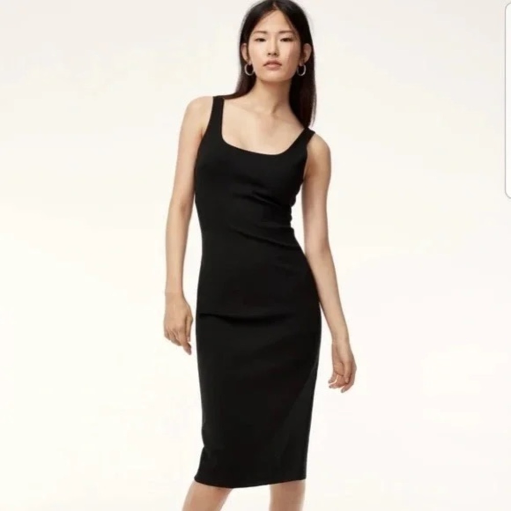 Aritzia DERONDA Black Midi Dress